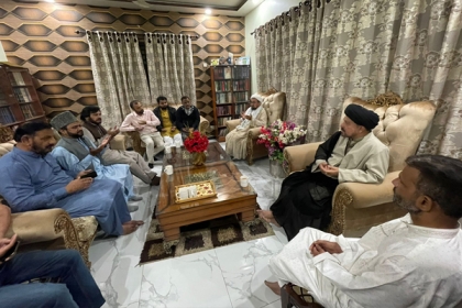 ایم ڈبلیوایم رہنما علامہ باقرعباس زیدی کی سربراہی میں شیعہ تنظیمات کے وفد کی سعودی عرب میں اسیر علامہ ناظرعباس تقوی کے اہل خانہ سے ملاقات