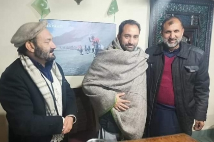 رہنما ایم ڈبلیوایم اور منسٹر ایگریکلچر گلگت بلتستان کاظم میثم کی قائم مقام صدر پی ٹی آئی جی بی شاہ ناصر سے ملاقات