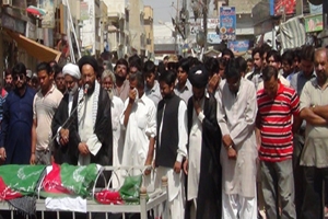 شہیدعابدعلی کی نماز جنازہ علامہ صادق رضا تقوی کی زیر اقتداء ادا کر دی گئی