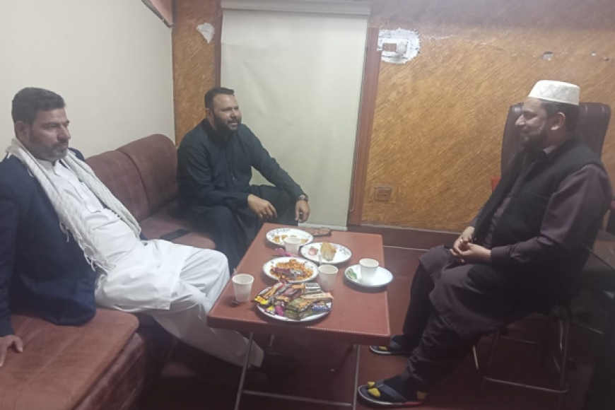 صدرایم ڈبلیوایم پنجاب علامہ سیدعلی اکبر کاظمی کی ڈاکٹر سیدافتخارحسین نقوی سے فیصل آباد میں ملاقات