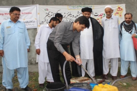 خیر العمل فاونڈیشن (شعبہ ویلفیئر)ایم ڈبلیوایم کی جانب سے حویلیاں ضلع ایبٹ آباد میں منصوبہ فراہمی آب کا افتتاح