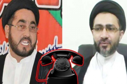 علامہ تصور جوادی کا علامہ شہنشاہ نقوی کوٹیلی فون ، اہلیہ کی رحلت پر تعزیت