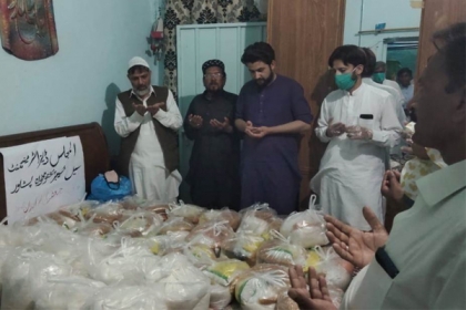 المجلس ڈیزاسٹر مینجمنٹ سیل ضلع پشاور کی جانب سے لاک ڈاون سے متاثرہ مزید 40 مستحق خاندانوں میں راشن تقسیم