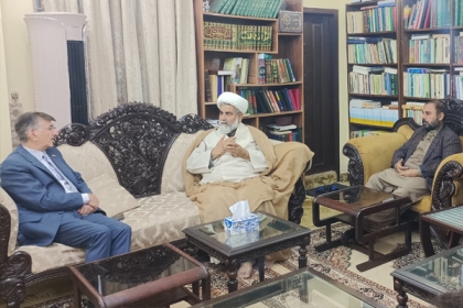 عراقی سفیر محترم حامد عباس لطفہ کی چیئرمین ایم ڈبلیوایم علامہ راجہ ناصرعباس سے ان کی رہائش گاہ پر ملاقات