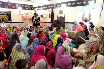 ایم ڈبلیوایم شعبہ خواتین ضلع راولپنڈی کے زیر اہتمام جشن ولادت امام مہدی عج کا شاندار انعقاد