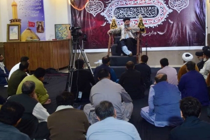 لاہور، وائس چیئرمین ایم ڈبلیوایم علامہ سید احمد اقبال رضوی کی والدہ مرحومہ کے ایصال ثواب کیلئے مجلس عزا کا انعقاد