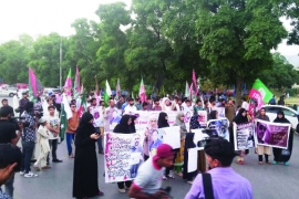 ایم ڈبلیوایم کے تحت علامہ اعجازبہشتی کی زیرقیادت وفاقی دارالحکومت میں شیعہ ٹارگٹ کلنگ کے خلاف احتجاج
