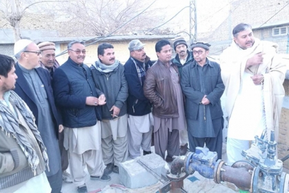 ایم ڈبلیوایم کےرکن بلوچستان اسمبلی آغا رضا کی جانب سے خارتارمری آباد میں  ٹیوب ویل و تالاب کا افتتاح