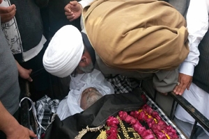الحاج حیدرعلی مرزآہوں اور سسکیوں میں سپردخاک،علامہ ناصرعباس جعفری کی نماز جنازہ میں شرکت