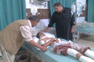 ایم ڈبلیوایم کے رکن بلوچستان اسمبلی آغا رضا کی سانحہ علی آباد کےزخمیوں کی عیادت