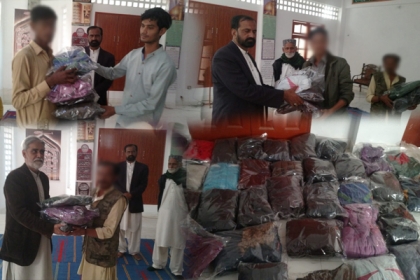 ایم ڈبلیوایم کے فلاحی شعبے کی جانب سے ملیر کے مضافاتی علاقوں میں گرم ملبوسات کی تقسیم