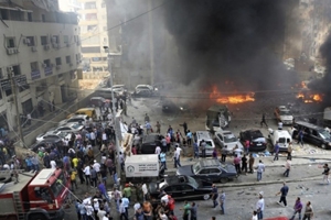 بیروت میں حزب اللہ کے مضبوط گڑھ میں کار بم دھماکا، کئی افراد جاں بحق و زخمی