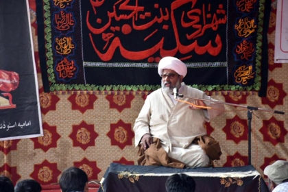 قائد وحدت کا دورہ سندھ:سکھر: قائد وحدت علامہ راجہ ناصر عباس جعفری سکھر میں مجلس عزا سے خطاب