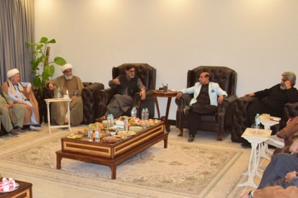 چیئرمین ایم ڈبلیوایم سینیٹر علامہ راجہ ناصرعباس ودیگر اپوزیشن قائدین کی نوابزادہ حاجی میر لشکری رئیسانی سےملاقات