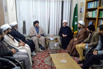 رئیس جامعة المصطفیٰ العالمیہ مشہد مقدس کی ایم ڈبلیوایم رہنما ڈاکٹر شفقت شیرازی سے ملاقات