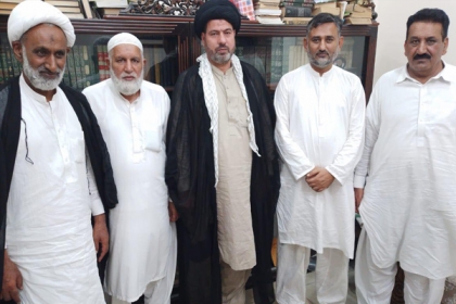 صدر ایم ڈبلیوایم پنجاب علامہ علی اکبرکاظمی کی صدر مجلس علماء امامیہ پاکستان و پرنسپل دارالعلوم محمدیہ علامہ ملک نصیر حسین سے ملاقات