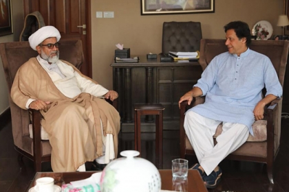 علامہ راجہ ناصرعباس کی عمران خان سے ملاقات، انتخابات میں تاریخی کامیابی پرمبارکباد