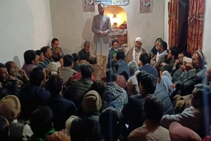 عمائدین برنزی اصغریہ ٹاؤن گمبہ کا ایم ڈبلیوایم اورپی ٹی آئی کے متفقہ امیدوارحلقہ 2سکردو کاظم میثم کی مکمل حمایت کااعلان