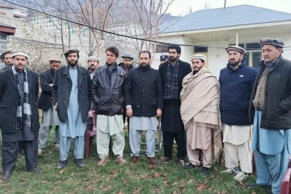 تانگیر ، پی ٹی آئی کی جانب سے ایم ڈبلیوایم رہنما اور وزیر ذراعت کاظم میثم کا شاندار خیر مقدم