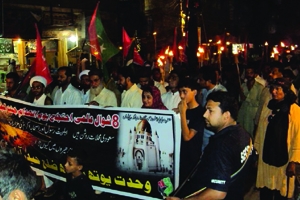ایم ڈبلیوایم حیدرآبادکی انہدام جنت البقیع احتجاجی مشعل بردار ریلی سیاسی و مذہبی جماعتوں کی شرکت
