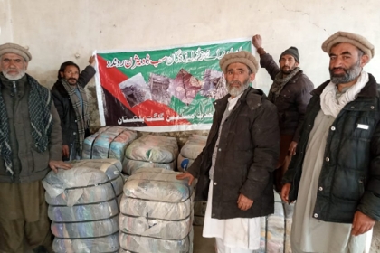 ایم ڈبلیوایم رہنما حاجی زرمست خان کی جانب سے روندوکے 600زلزلہ زدگان میں کمبل اور رضائیوں کی تقسیم
