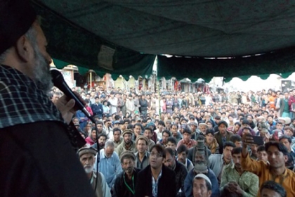 ایم ڈبلیو ایم نے بلتستان میں بھی شیعہ ٹارگٹ کلنگ کیخلاف دھرنے کا آغاز کر دیا، یادگار شہداء پر عظیم اجتماع