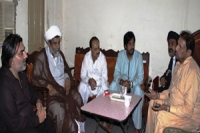 ناصر ملت کی ذاکر اہل بیت(ع) ریاض شاہ رتووال ، منور غدیری و دیگر سے ملاقات