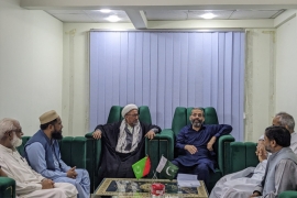 امیر جماعت اسلامی منعم ظفرخان کی صدر ایم ڈبلیوایم کراچی علامہ صادق جعفری سے ملاقات
