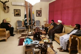 علامہ راجہ ناصرعباس جعفری کی وفاقی وزیر امور کشمیروگلگت بلتستان علی امین گنڈاپور سے ملاقات