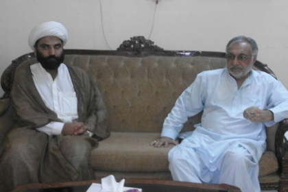 علامہ مقصودڈومکی کی صوبائی وزیر تعلیم اور حکومتی مزاکراتی کمیٹی کے سربراہ میر ہزارخان بجارانی سے ملاقات