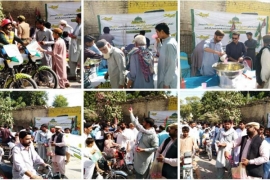 ایم ڈبلیو ایم ضلع بھکر کی جانب سے شرکائے جلوس میلاد النبیؐ کیلئے استقبالیہ کیمپ اور سبیل کا اہتمام