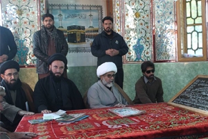 علامہ ناصرعباس جعفری کی شہید قائد گلگت بلتستان علامہ ضیاء الدین کے مرقد پر حاضری