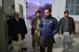 صوبائی وزیر کاظم میثم کا کچورا پاور ہاوس فیز فور کا دورہ ،گزشتہ دنوں ڈمیج ہونے والے چینل کی مرمت کےکام کا جائزہ