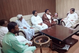علامہ اقتدار نقوی کی علاقائی مسائل کے حل کیلئے رکن پنجاب اسمبلی علمدار قریشی سے ملاقات