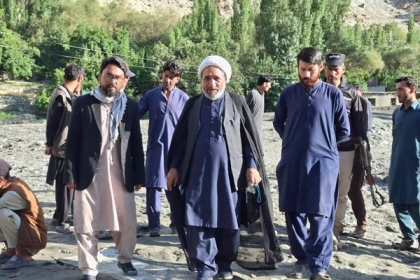 ممبر جی بی کونسل و صوبائی رہنما مجلس وحدت مسلمین شیخ احمد علی نوری نے سیلاب سے متاثرہ کندوس چھوغو گرونگ کا دورہ