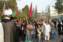 عزاداری پر حکومتی پابندیوں کیخلاف ایم ڈبلیوایم کا لاہور پریس کلب کے سامنے مظاہرہ