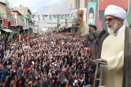 ‏ہماری گردن کٹے یا زبان کاٹ دی جائے، ہم کسی ظالم کی حمایت نہیں کریں گے، ظلم وجبر کے خلاف مزاحمت اہل گلگت بلتستان کے لہو میں شامل ہے،سینیٹرعلامہ راجہ ناصرعباس
