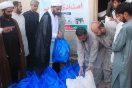 ایم ڈبلیوایم ملتان کی جانب سے تونسہ شریف ڈیرہ غازی خان کےسیلاب زدگان میں راشن تقسیم